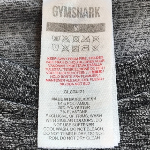 Gymshark Adapt Ombre Women's Black and Grey Long Sleeve Seamless Crop Top NWOT - Picture 11 of 16